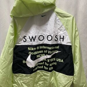 Nike Lime and Black Swoosh Jacket